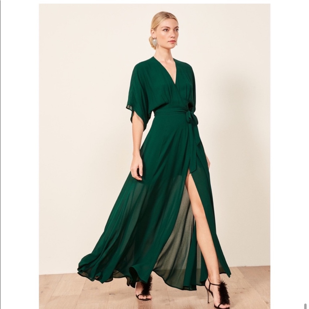 Reformation Winslow dress Emerald M
